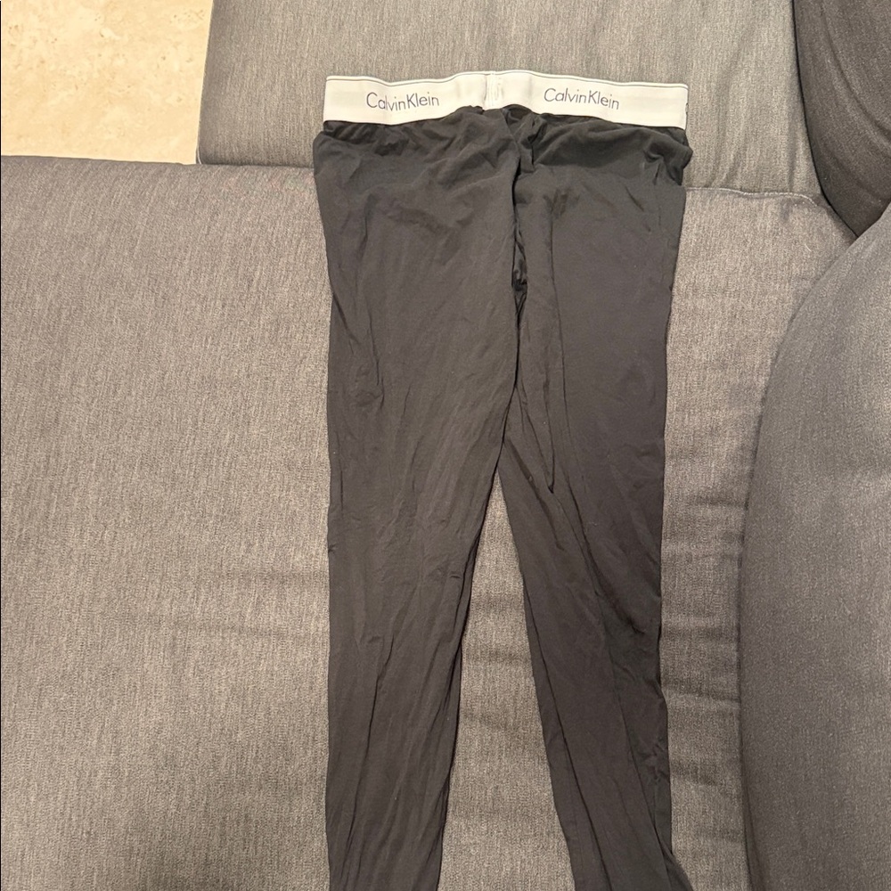 Calvin Klein Kids Gray and Black Leggings